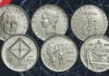 monete da 100 lire commemorative italia marconi fao accademia navale università bologna banca d'italia acmonital argento