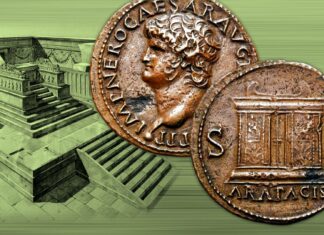 ara pacis augusto roma monete nerone domiziano