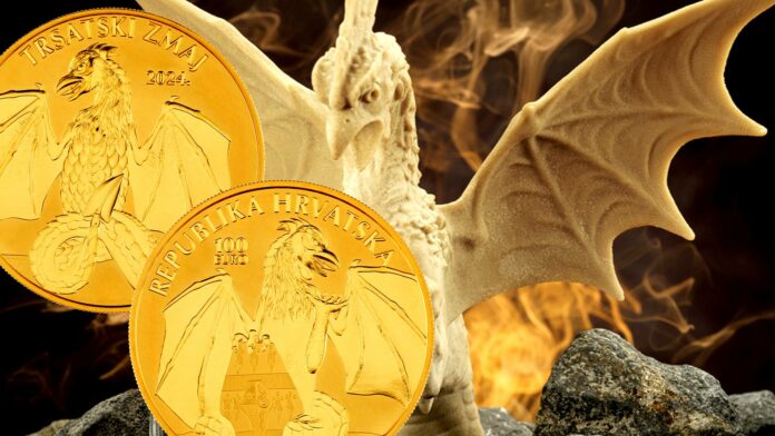 basilisco di tersat fiume croazia moneta oro argento oncia bullion leggenda eroe