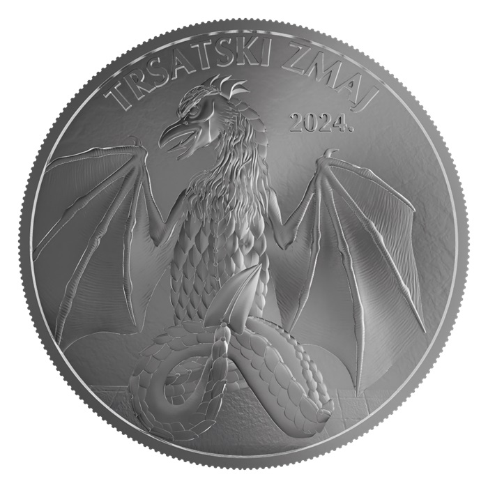 basilisco di tersat fiume croazia moneta oro argento oncia bullion leggenda eroe