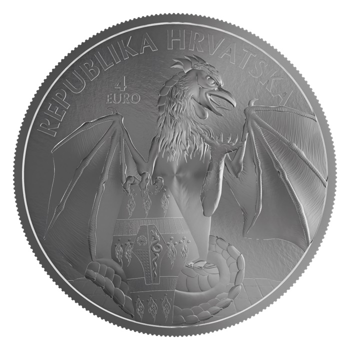 basilisco di tersat fiume croazia moneta oro argento oncia bullion leggenda eroe