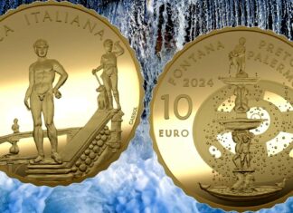 fontana pretoria di palermo moneta italia 10 euro oro proof ipzs maria angela cassol