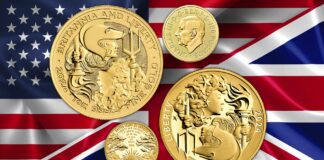 liberty e britannia monete medaglie oro argento bullion usa uk donne