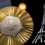 medaglie olimpiche per parigi 2024 oro argento bronzo acciaio torre eiffel esagono premio sport