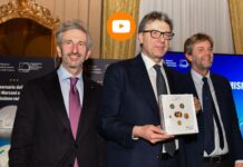 collezione numismatica 2024 monete ipzs mef giancarlo giorgetti gennaro sangiuliano presentazione oro argento bimetallo euro lire lira numismatica collezionismo