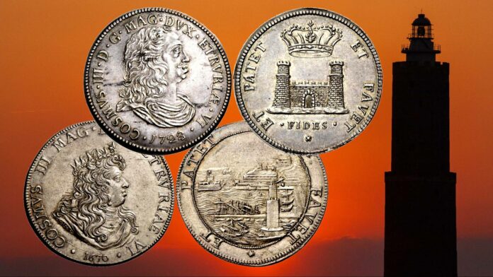 livorno porto fortezza commerci granducato medici oro argento tollero livornina ongaro monete
