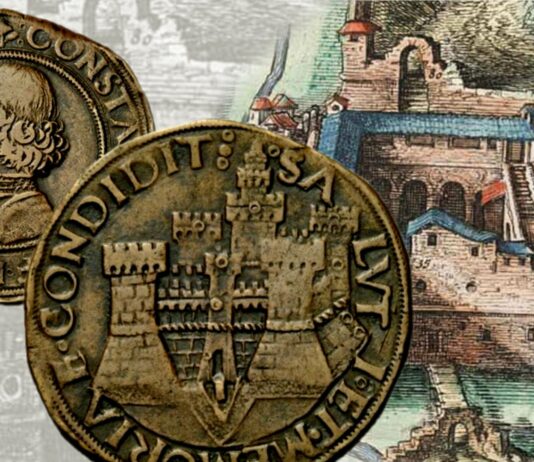 rocca costanza pesaro luciano laurana costanzo sforza monete medaglie lira scudo oro argento