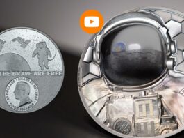real heroes moneta argento cit coin invest astronauta spazio luna iss