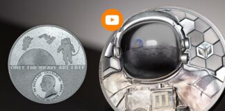 real heroes moneta argento cit coin invest astronauta spazio luna iss