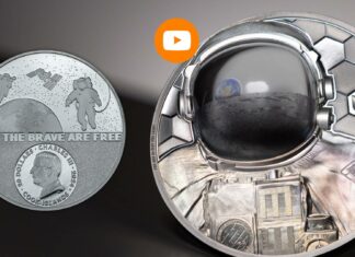 real heroes moneta argento cit coin invest astronauta spazio luna iss