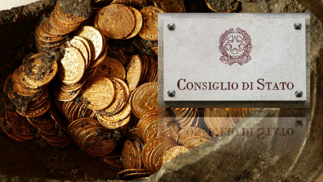 tesoro di como mille monete oro sentenza consiglio di stato premio di rinvenimento