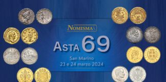 asta numismatica nomisma 69 monete medaglie rarità oro argento roma grecia regno repubblica collezionismo