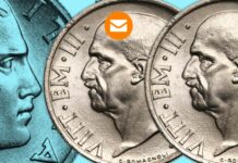 moneta 20 centesimi impero doppia testa falso truffa testa o croce elettrotipo curiosità valore