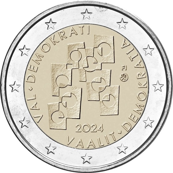 elezioni e democrazia 2 euro finlandia moneta helsinki scheda elettorale urna exit poll candidato