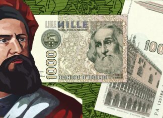 1000 lire marco polo banca d'italia milione viaggi avventura esplorazione cina india oriente medioevo venezia