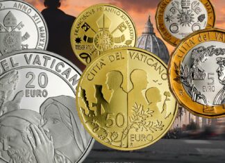 monete vaticane 2024 serie fior di conio proof guerra pace maldicenza pertarca euro oro argento