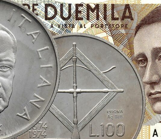 lire guglielmo marconi moneta banconota argento acmonital rarità errore variante valore collezione amarcord