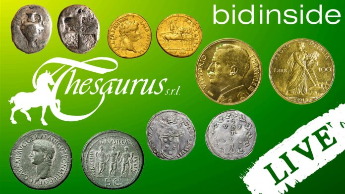 asta thesaurus severina monete medaglie numismatica oro argento rarità live bidinside