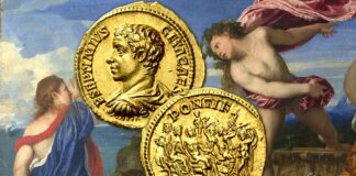 aureo di geta caracalla settimio severo bacco arianna mitologia propaganda pantera roma impero