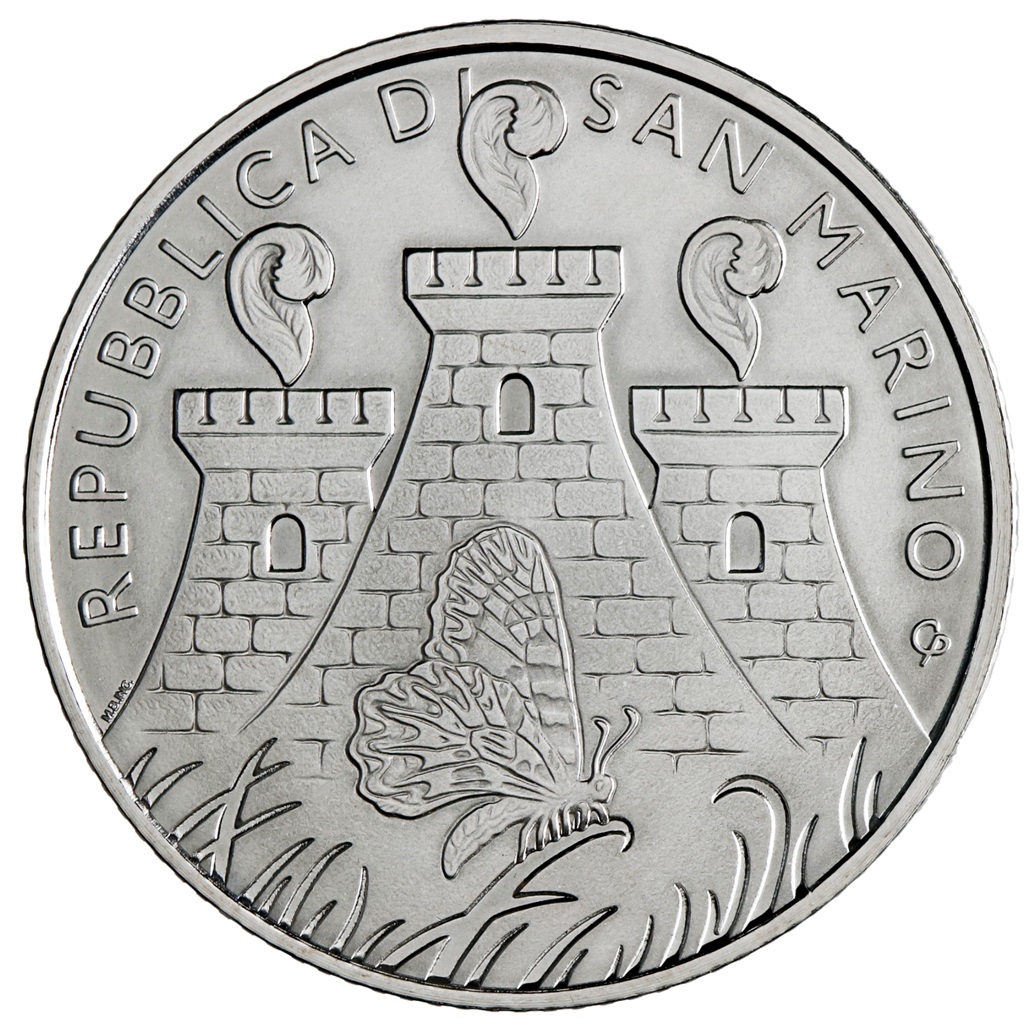 serie divisionale san marino 2024 euro monete farafalla cassandra argento chiara principe coin card
