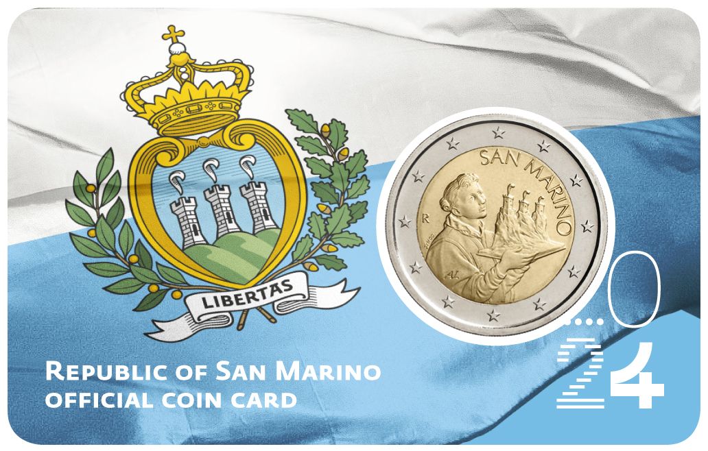 serie divisionale san marino 2024 euro monete farafalla cassandra argento chiara principe coin card