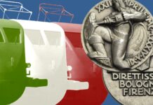 direttissima linea ferroviaria firenze bologna 1934 treno ert200 testa di vipera medaglia bruno boari