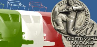 direttissima linea ferroviaria firenze bologna 1934 treno ert200 testa di vipera medaglia bruno boari