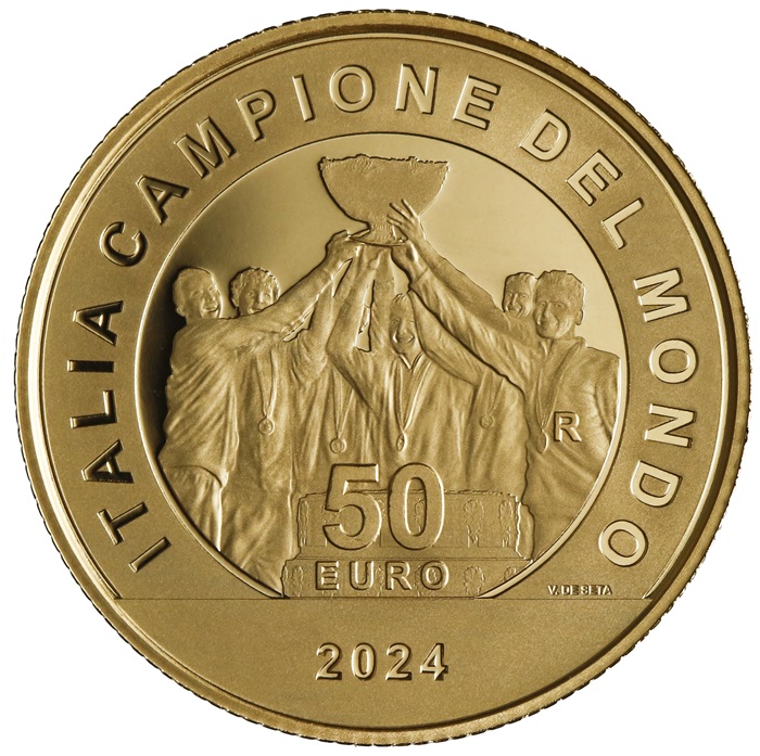 coppa davis 2023 italia jannik sinner vittoria oro 50 euro ipzs moneta bullion