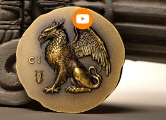icone della numismatica moneta grifone oro argento altorilievo cook islands cit coin invest