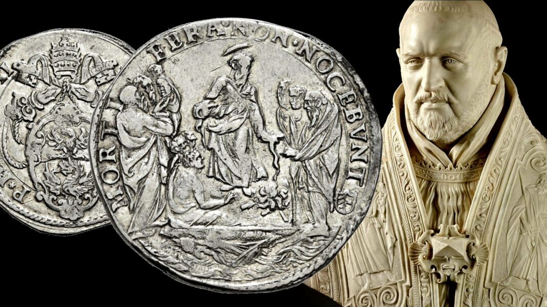 miracolo dei serpenti monete papa paolo v borghese testone atti apostoli apostolo delle genti malta naufragio vipera