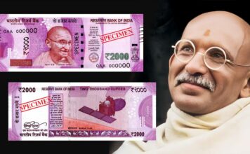 2000 rupie banconota india ritiro riciclaggio 500 euro 1000 dollari gandhi