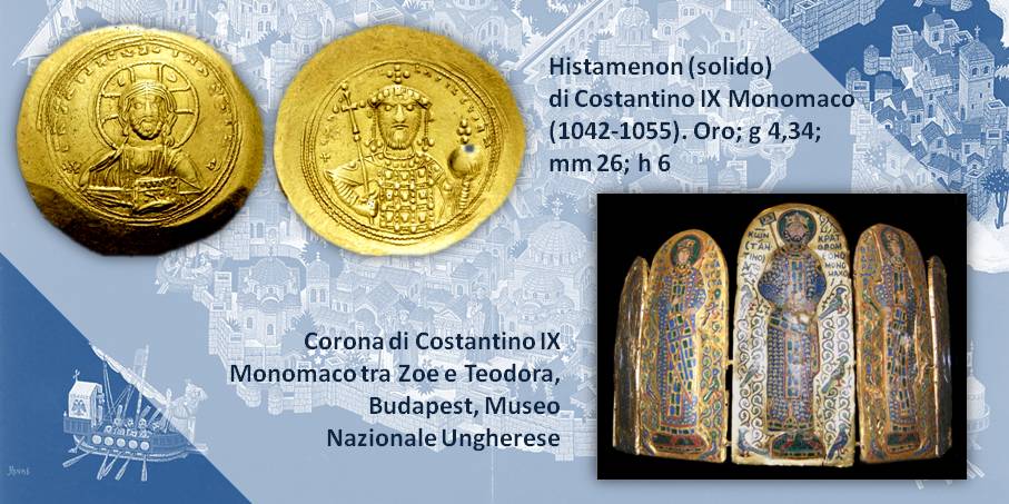 impero bizantino zoe teodora potere monete numismatica oro histamenon ritratto numismatica cristo madonna