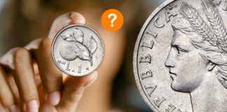moneta da 1 lira arancia repubblica italiana numismatica collezione valore rarità fake news