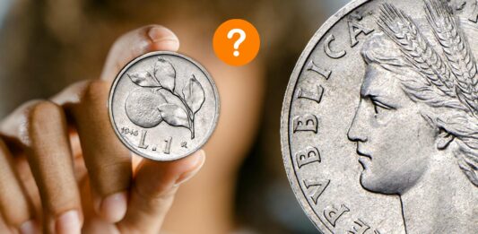 moneta da 1 lira arancia repubblica italiana numismatica collezione valore rarità fake news