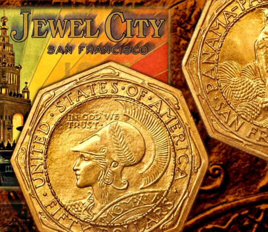 panama los angeles canale expo 1915 monete oro argento dollari rarità numismatica