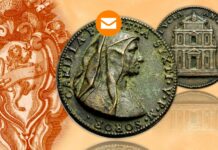 testone fanese sisto argento san lorenzo moneta medaglia sora camilla