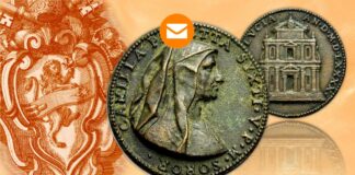 testone fanese sisto argento san lorenzo moneta medaglia sora camilla