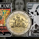 san tommaso d'aquino teologia filosofia cristianesimo medioevo summa monete euro vaticano