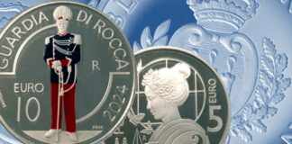 puccini e guardia di rocca monete san marino argento proof 2024 numismatica collezione euro
