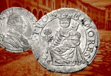 madonna della rosa correggio principe siro d'austria moneta 8 soldi rara numismatica devozione ex voto chiesa