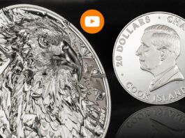 aquila calva cit coin invest moneta argento 20 dollari proof cook islands novità