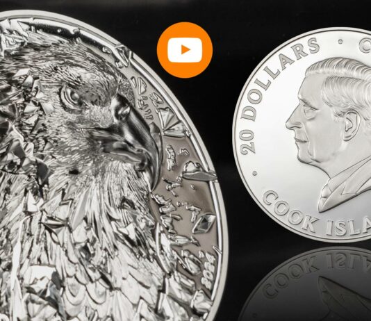 aquila calva cit coin invest moneta argento 20 dollari proof cook islands novità