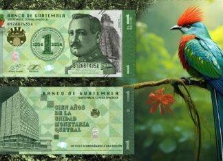 100 anni del quetzal moneta valuta guatemala denaro banca centale maya natura