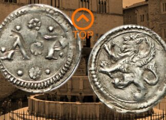 moneta inedito perugia zecca argento rinascimento grifone augusta perusia unica rarità numismatica