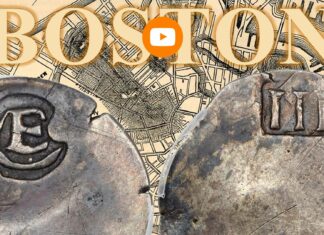 moneta dei ribelli boston new england tre penny pence argento record stacks bowers asta milioni euro dollari valore rarità numismatica