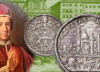 clemente xi albani papa urbino roma architettura arte urbanistica monumento pantheon obelisco ponte chiesa monete numismatica oro argento
