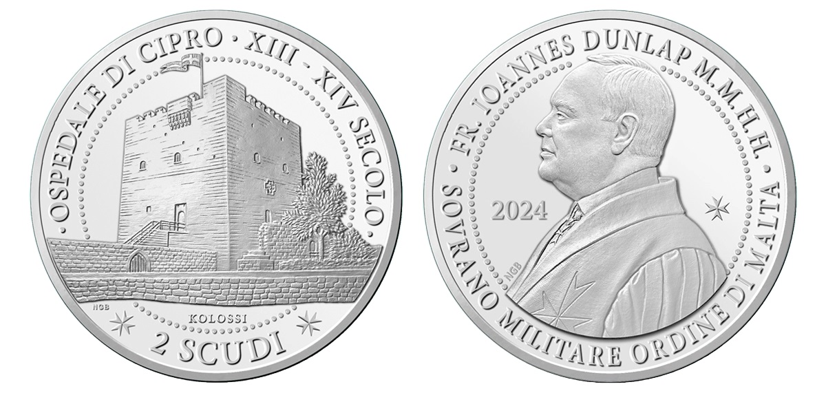 ospedale di cipro cavalieri di malta smom monete oro argento bronzo scudo tarì grano valore collezione storia fede religione