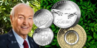 monete italiane collezione 2025 ipzs mef michelangelo piero angela superquark rai amerigo vespucci tour mondiale oro argento euro lire numismatica valore rarità chilogrammo bullion