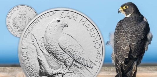 oncia d argento falco pellegrino san marino bullion 5 euro valore investimento successo poste investimento metallo prezioso