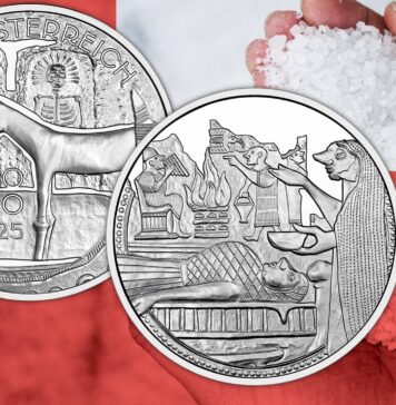 trittico di monete per hallstatt austria età del bronzo preistoria sale commercio estrazione rito cimitero tombe argento euro euromoneta collezione numismatica